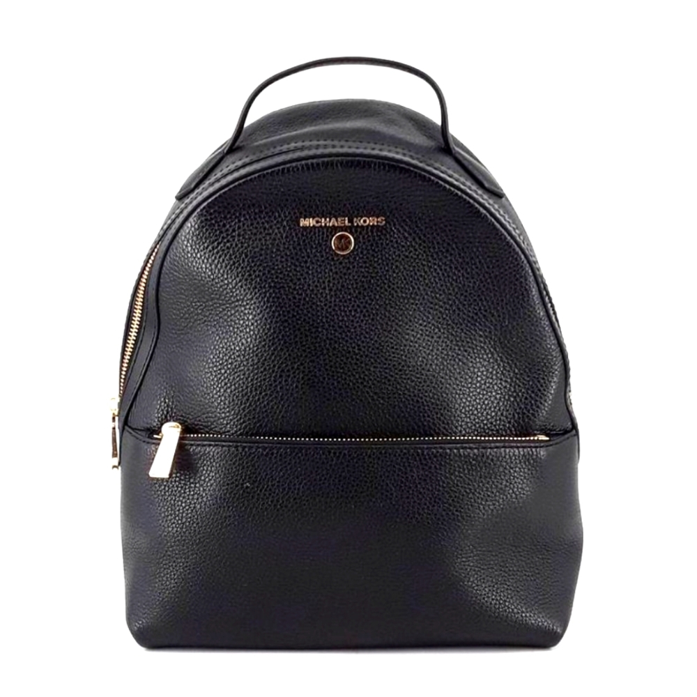 Michael Kors MK Designer Valerie Medium Black Backpack Leather